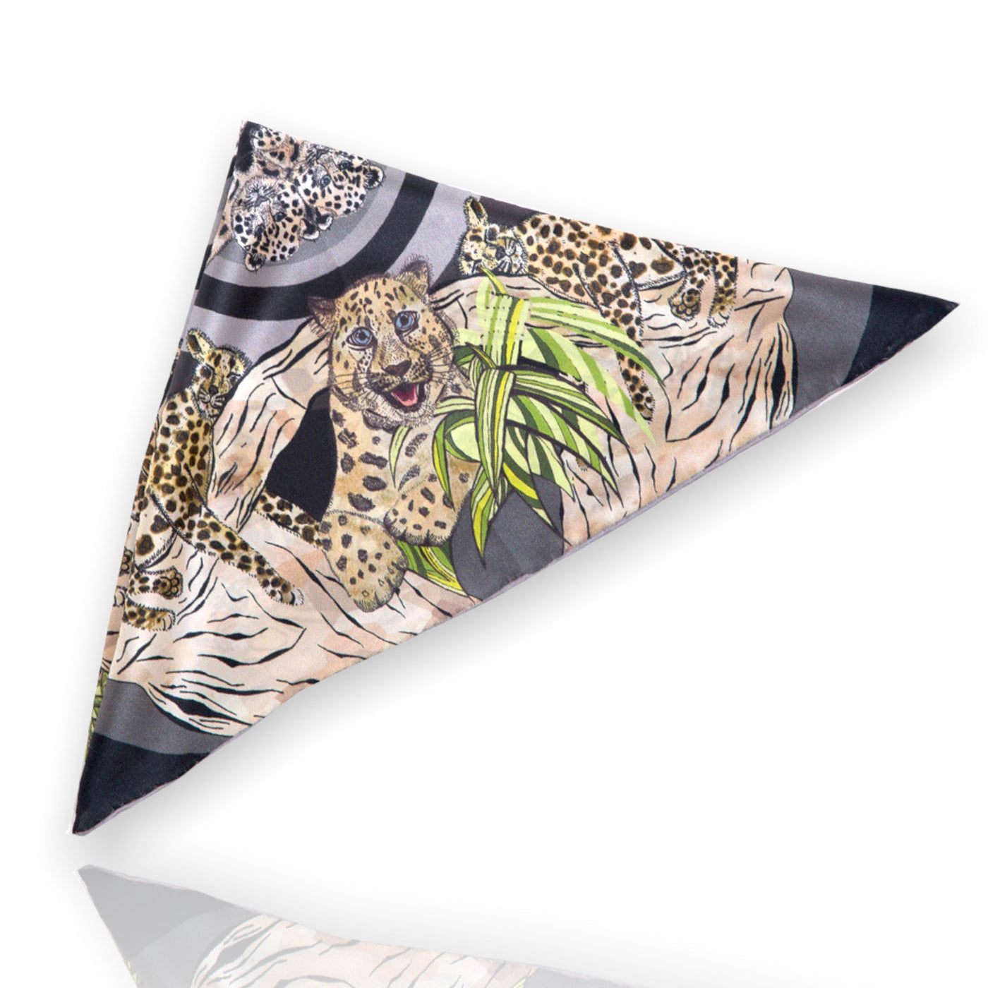 amur-leopard-black-silk-pocket-squares- #colour_black-silk