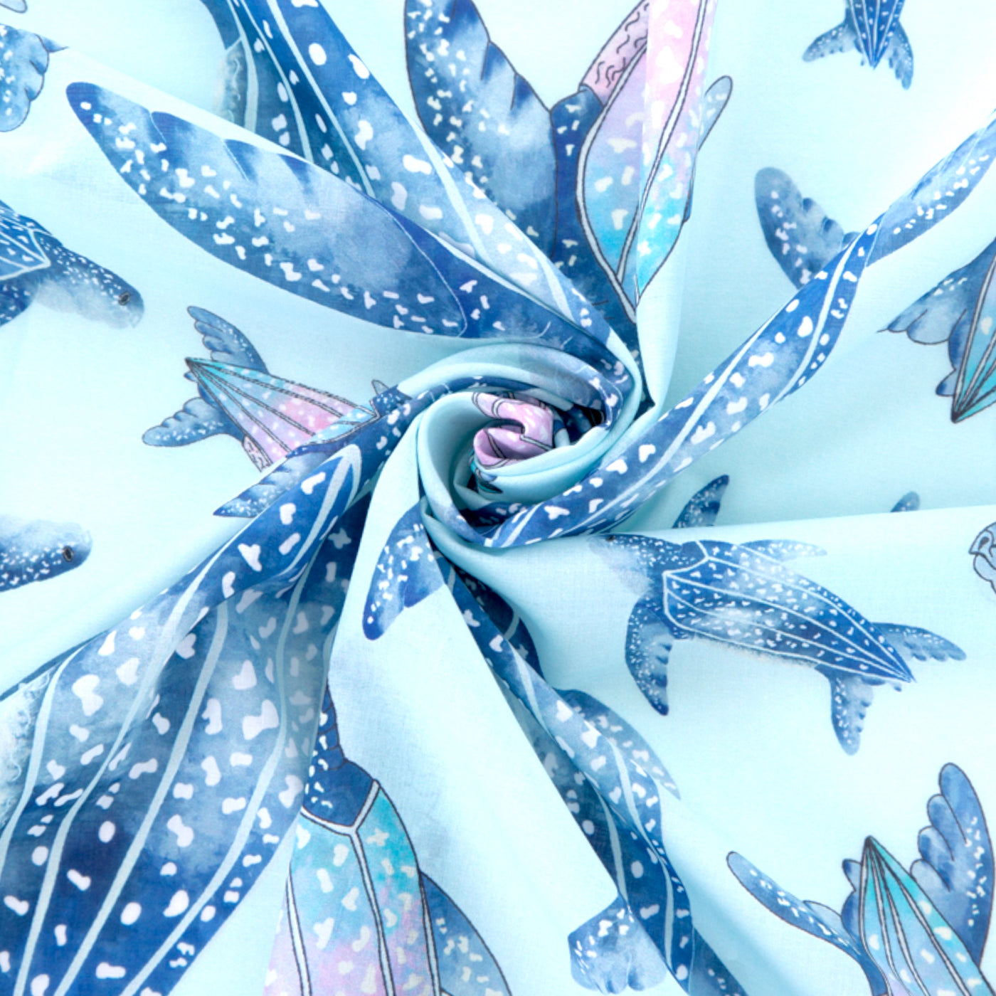 blue-leatherback-cotton-scarf #colour_turtle-blue