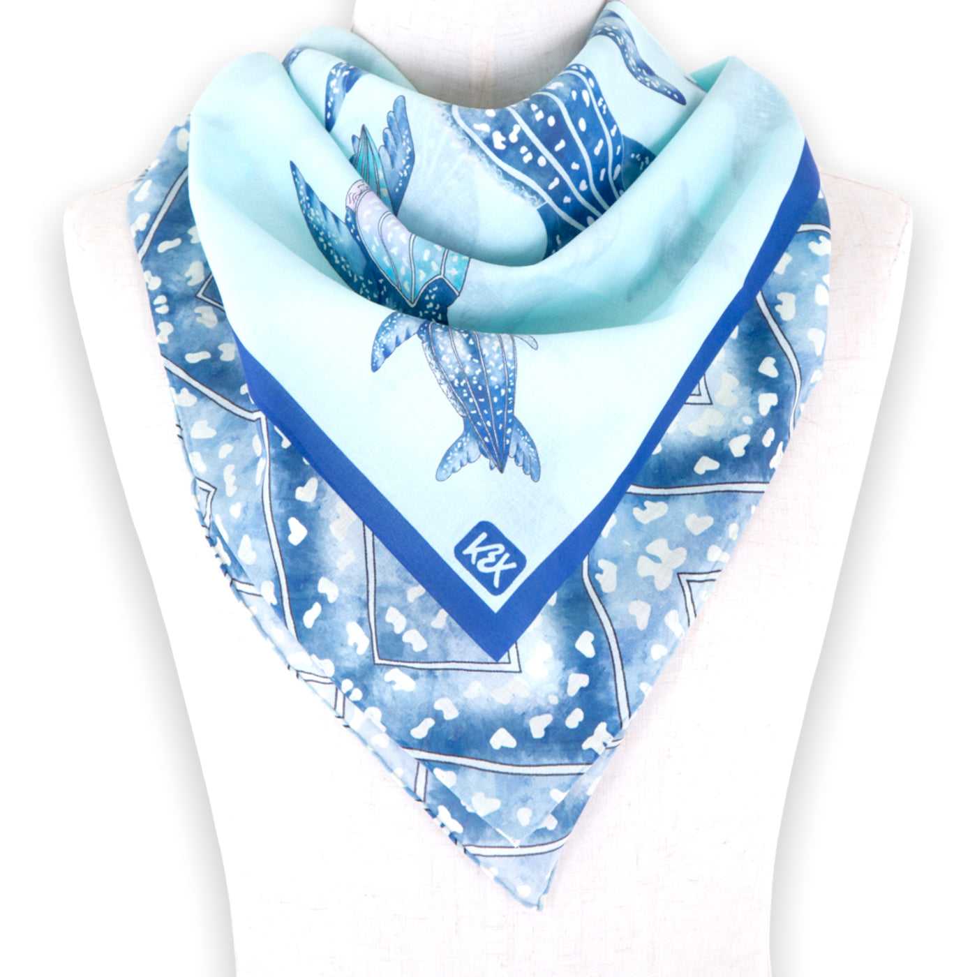 blue-leatherback-cotton-scarf #colour_turtle-blue