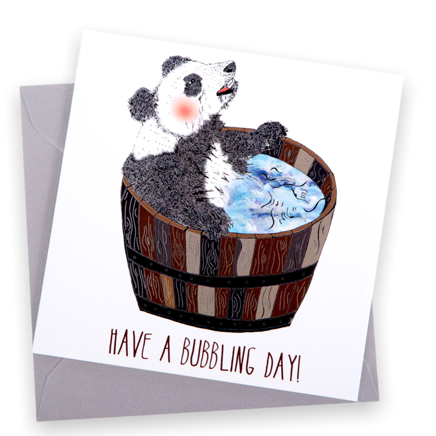panda greetings card #style_bubble-panda