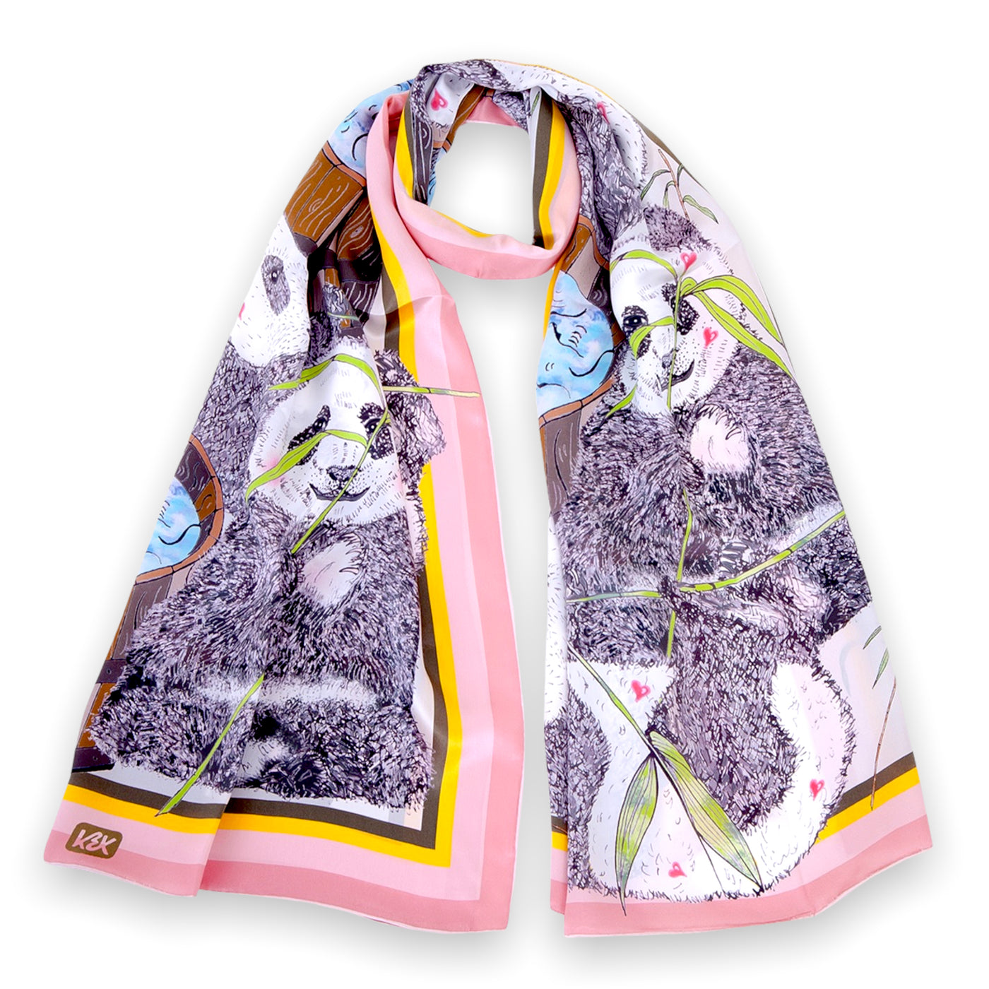    giant-panda-silk-scarf-shawl-pink #colour_silk-pink