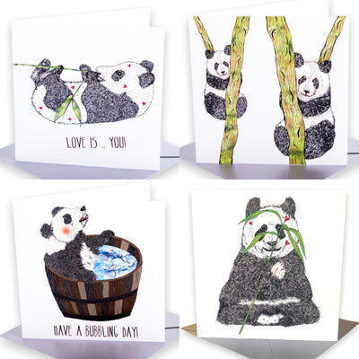 panda greetings card #style_panda-collection