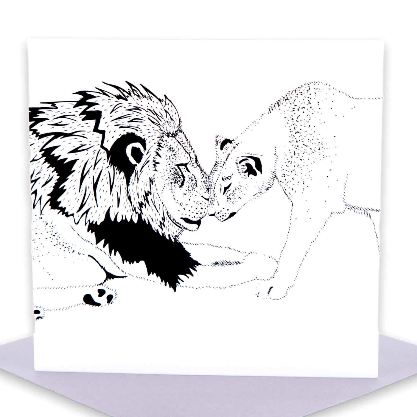 Cecil The Lion Greetings Card
