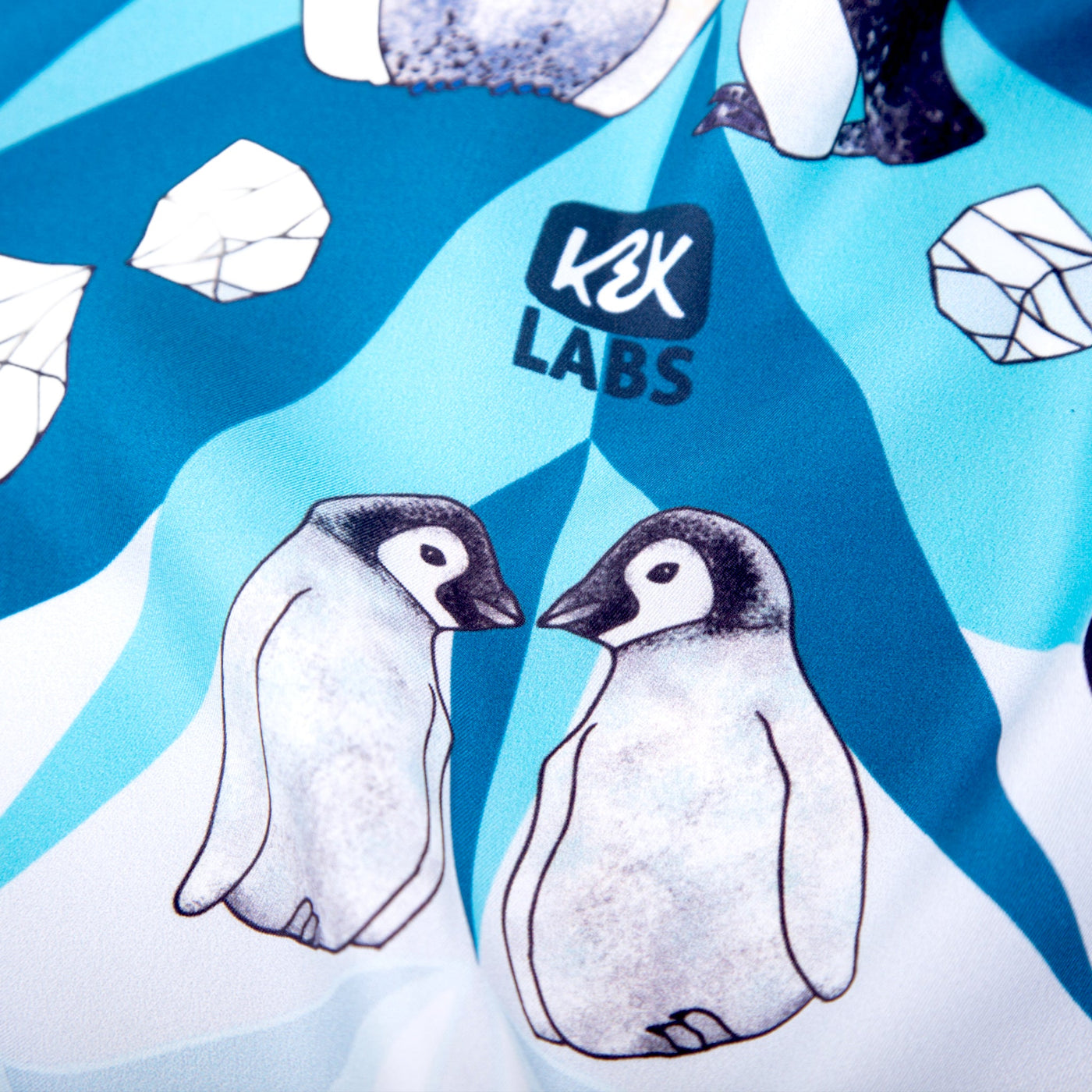    turquise-silk-scarf-penguin-emperor-scarves #colour_deep-sky-blue
