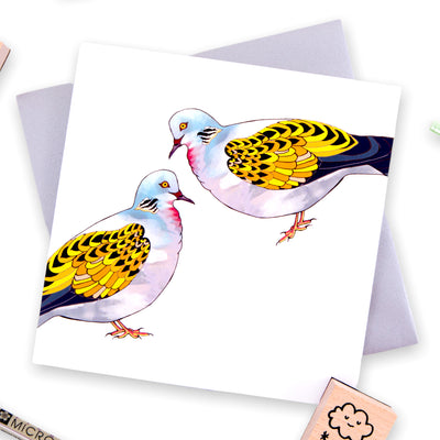 Turtle Doves Greetings Card